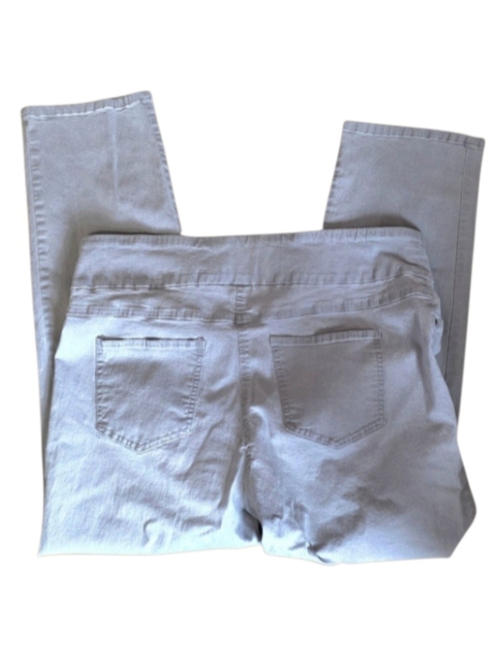 🐌 Ruby Rd. Light Gray Ankle Stretch Jeans - Picture 4 of 4